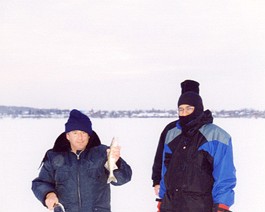 Christmas95-Icefishin-3 Chris's big catch