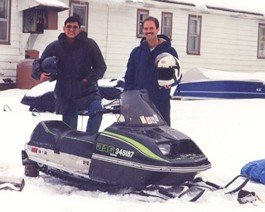 Wedding-Reception-Snowmobile Followed by some snowmobiling