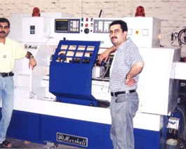 CNC-Lathe-Chota-Lala My cousins proudly display their manufactured CNC Lathe!