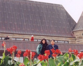 Shivani-Aunty-Flowers Cousin Shivani and my Aunt