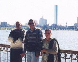 Dad-Ash-Mom-Charles-River The Charles and Downtown as a back drop.