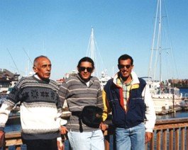 Dad-Ash-dinesh-Pier D-Man, Dad and I (the boys)