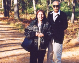 Mom-Dad-woods-2 Mom & Dad traveled halfway across the world to see Fall in New England.