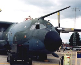 C160-Static C-160 variant (of the C-130). The re-fuelling boom is displayed prominently.
