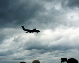 C5-FlyBy C-5 fly-by.